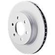 Front, Driver or Passenger Side Brake Disc, G-Coated, Plain Surface, Vented, 6 Lugs, 287.02 mm