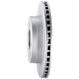 Front, Driver or Passenger Side Brake Disc, G-Coated, Plain Surface, Vented, 6 Lugs, 287.02 mm