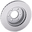Front, Driver or Passenger Side Brake Disc, G-Coated, Plain Surface, Vented, 6 Lugs, 287.02 mm