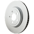 Front, Driver or Passenger Side Brake Disc, G-Coated, Plain Surface, Vented, 5 Lugs, 344.93 mm