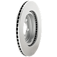 Front, Driver or Passenger Side Brake Disc, G-Coated, Plain Surface, Vented, 5 Lugs, 344.93 mm