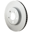 Front, Driver or Passenger Side Brake Disc, G-Coated, Plain Surface, Vented, 5 Lugs, 320.04 mm