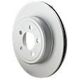 Rear, Driver or Passenger Side Brake Disc, G-Coated, Plain Surface, Vented, 5 Lugs, 320.04 mm