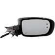 Passenger Side Mirror, Power Adjust, Heated, Manual Folding, Paintable, No Signal Light, No Memory, With Puddle Light, No Auto-Dim, With Blind Spot Detection in Glass