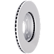 Front, Driver or Passenger Side Brake Disc, G-Coated, Plain Surface, Vented, 5 Lugs, 277.88 mm