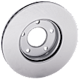 Front, Driver or Passenger Side Brake Disc, G-Coated, Plain Surface, Vented, 5 Lugs, 277.88 mm