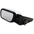 Driver Side Mirror, Power Adjust, Heated, Power Folding, Chrome, In-housing Signal Light, With Memory, With Puddle Light, No Auto-Dim, With Blind Spot Detection in Glass