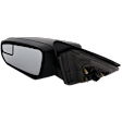 Driver Side Mirror, Power Adjust, Non-Heated, Manual Folding, Textured Black, No Signal Light, No Memory, No Puddle Light, No Auto-Dim, With Blind Spot Detection in Glass