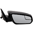 2014 Ford Mustang - Passenger Side Mirror, Power Adjust, Non-Heated, Textured Black, Manual Folding, No Signal Light, With Blind Spot Detection in Glass, No Memory, No Puddle Light, No Auto-Dimming