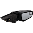 2014 Ford Mustang - Passenger Side Mirror, Power Adjust, Non-Heated, Textured Black, Manual Folding, No Signal Light, With Blind Spot Detection in Glass, No Memory, No Puddle Light, No Auto-Dimming