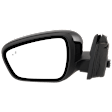 Driver Side Mirror, Power Adjust, Non-Heated, Manual Folding, Paintable, No Signal Light, No Memory, No Puddle Light, No Auto-Dim, With Blind Spot Detection in Glass