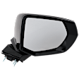 Passenger Side Mirror, Power Adjust, Heated, Manual Folding, Paintable, No Signal Light, No Memory, No Puddle Light, No Auto-Dim, No Blind Spot Feature