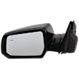 Driver Side Mirror, Power Adjust, Heated, Manual Folding, Paintable, In-housing Signal Light, No Memory, No Puddle Light, No Auto-Dim, With Blind Spot Detection in Glass