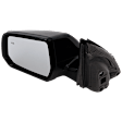 Driver Side Mirror, Power Adjust, Heated, Manual Folding, Paintable, In-housing Signal Light, No Memory, No Puddle Light, No Auto-Dim, With Blind Spot Detection in Glass