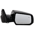 Passenger Side Mirror, Power Adjust, Heated, Manual Folding, Paintable, In-housing Signal Light, No Memory, No Puddle Light, No Auto-Dim, With Blind Spot Detection in Glass