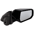 Passenger Side Mirror, Power Adjust, Heated, Manual Folding, Paintable, In-housing Signal Light, No Memory, No Puddle Light, No Auto-Dim, With Blind Spot Detection in Glass