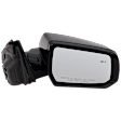 Passenger Side Mirror, Power Adjust, Heated, Manual Folding, Paintable, In-housing Signal Light, No Memory, No Puddle Light, No Auto-Dim, With Blind Spot Detection in Glass