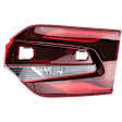 Passenger Side, Inner LED Tail Light, With bulb(s), Clear & Red Lens, CAPA Certified
