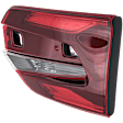 Passenger Side, Inner LED Tail Light, With bulb(s), Clear & Red Lens, CAPA Certified