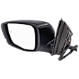 Driver Side Mirror, Power Adjust, Heated, Manual Folding, Paintable, In-housing Signal Light, With Memory, No Puddle Light, No Auto-Dim, With Blind Spot Detection in Glass