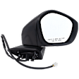 Passenger Side Mirror, Power Adjust, Manual Folding, Non-Heated, Paintable, No Signal Light, No Memory, No Puddle Light, No Auto-Dimming, No Blind Spot Feature