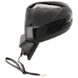 Driver Side Mirror, Power Adjust, Heated, Manual Folding, Paintable, In-housing Signal Light, No Memory, No Puddle Light, No Auto-Dim, With Blind Spot Glass