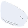 Passenger Side Mirror Glass, Non-Heated, With Blind Spot Detection in Glass