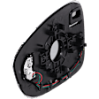 Passenger Side Mirror Glass, Non-Heated, With Blind Spot Detection in Glass