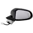 Passenger Side Mirror, Power Adjust, Heated, Manual Folding, Paintable, In-housing Signal Light, No Memory, With Puddle Light, No Auto-Dim, With Blind Spot Detection in Glass