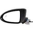 Driver Side Mirror, Power Adjust, Heated, Manual Folding, Paintable, In-housing Signal Light, No Memory, No Puddle Light, No Auto-Dim, With Blind Spot Detection in Glass