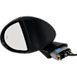 Driver Side Mirror, Power Adjust, Heated, Manual Folding, Paintable, In-housing Signal Light, No Memory, No Puddle Light, No Auto-Dim, With Blind Spot Detection in Glass