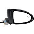 Passenger Side Mirror, Power Adjust, Heated, Manual Folding, Paintable, In-housing Signal Light, No Memory, No Puddle Light, No Auto-Dim, With Blind Spot Detection in Glass