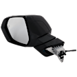 Driver Side Mirror, Power Adjust, Heated, Manual Folding, Paintable, In-housing Signal Light, No Memory, No Puddle Light, No Auto-Dim, With Blind Spot Detection in Glass