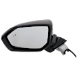 Driver Side Mirror, Power Adjust, Heated, Manual Folding, Paintable, In-housing Signal Light, No Memory, No Puddle Light, No Auto-Dim, With Blind Spot Detection in Glass