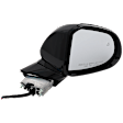 Passenger Side Mirror, Power Adjust, Heated, Manual Folding, Paintable, In-housing Signal Light, No Memory, With Puddle Light, No Auto-Dim, With Blind Spot Detection in Glass