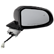 Passenger Side Mirror, Power Adjust, Heated, Manual Folding, Paintable, In-housing Signal Light, No Memory, With Puddle Light, No Auto-Dim, With Blind Spot Detection in Glass