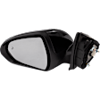 Driver Side Mirror, Power Adjust, Heated, Manual Folding, Paintable, In-housing Signal Light, No Memory, No Puddle Light, No Auto-Dim, With Blind Spot Detection in Glass