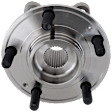 Front, Driver or Passenger Side Wheel Hub, 5 Lugs, With Bearing