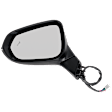 Driver Side Mirror, Power Adjust, Heated, Power Folding, Paintable, In-housing Signal Light, With Memory, No Puddle Light, No Auto-Dim, With Blind Spot Detection in Glass