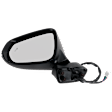 Driver Side Mirror, Power Adjust, Heated, Power Folding, Paintable, In-housing Signal Light, With Memory, No Puddle Light, No Auto-Dim, With Blind Spot Detection in Glass