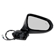 2024 Lexus RX350 - Passenger Side Mirror, North America Built Vehicle, For Models Without F Sport Package and Side View Camera , Power Adjust, Heated, Paintable, Power Folding, In-housing Signal Light, With Blind Spot Detection in Glass, With Memory