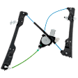 Front, Passenger Side Power Window Regulator, With Motor