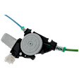Front, Driver Side Power Window Regulator, With Motor