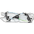 Front, Passenger Side Power Window Regulator, With Motor