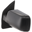 2004-2005 Infiniti QX56 - Driver Side Mirror, Power Adjust, Non-Heated, Manual Folding, Textured Black, No Signal Light, Without Memory Recall, No Puddle Light, No Auto-Dimming, No Blind Spot Feature