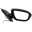 Passenger Side Mirror, Power Adjust, Non-Heated, Manual Folding, Paintable, No Signal Light, No Memory, No Puddle Light, No Auto-Dim, With Blind Spot Detection in Glass