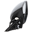 Passenger Side Mirror, Power Adjust, Heated, Manual Folding, Paintable, In-housing Signal Light, Without Memory Recall, No Puddle Light, No Auto-Dimming, No Blind Spot Feature
