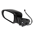 Driver Side Mirror, Power Adjust, Heated, Manual Folding, Paintable, In-housing Signal Light, With Puddle Light, With Auto-Dimming, With Blind Spot Detection in Glass, Taiwan Aftermarket Glass