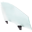 Front, Passenger Side Door Glass, Green Tint, With Clip, 4-Door, Sedan, Replaces NAGS No. DD12093GTY
