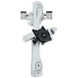 Rear, Driver Side Power Window Regulator, With Motor